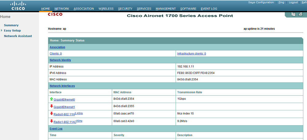 ciscoapaircap1702ihk9调试配置